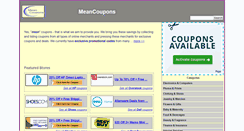 Desktop Screenshot of meancoupons.com